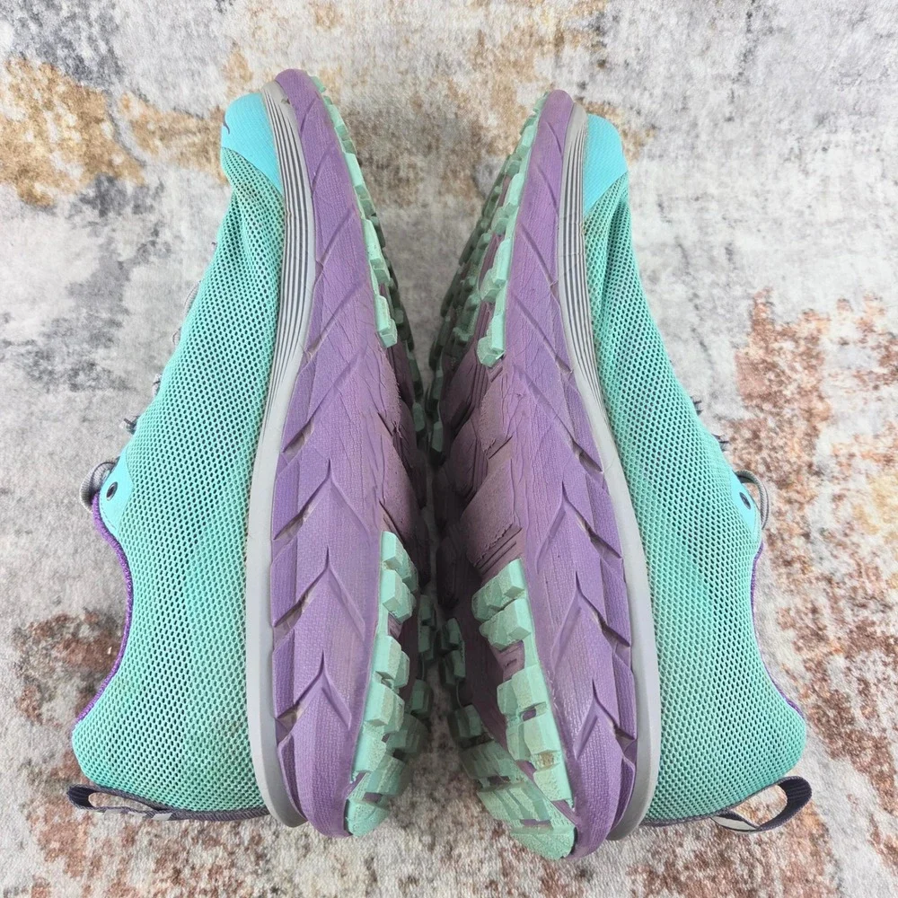 Hoka Challenger ATR 4 Running Shoes Womens 11 Blue Purple Trail Trainers 1018295